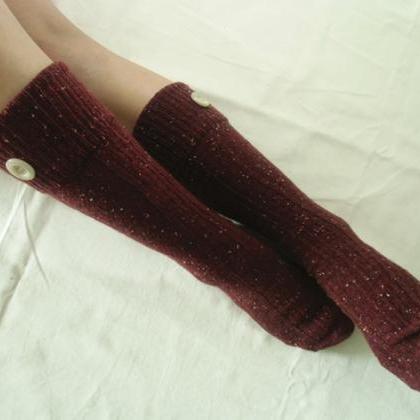 Buttons Socks For Boots, Buttons Trim Boot Socks,..