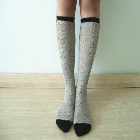 Knitting Socks, Hollow Out Socks. Womens Tall Knee Boot Socks Boot Cuff Socks Socks Leg Warmer .