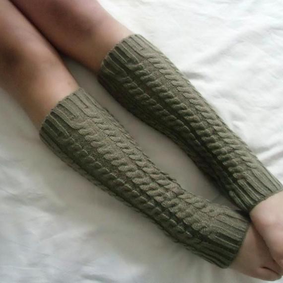 Flanging Leg Warmers, Leg Warmers Diamond Pattern, Boot Twisted Warm